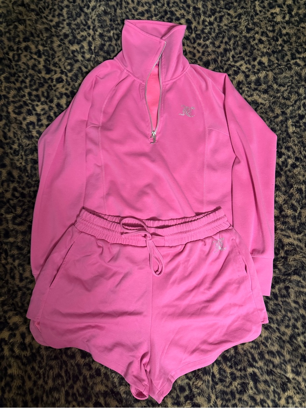Juicy Couture Hot Pink Athletic Drawstring Shorts